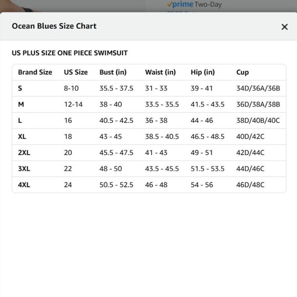 Ocean Blues Women’s Plus Size One Piece Bathing Suit Tummy Control- XL- Black - Picture 9 of 9